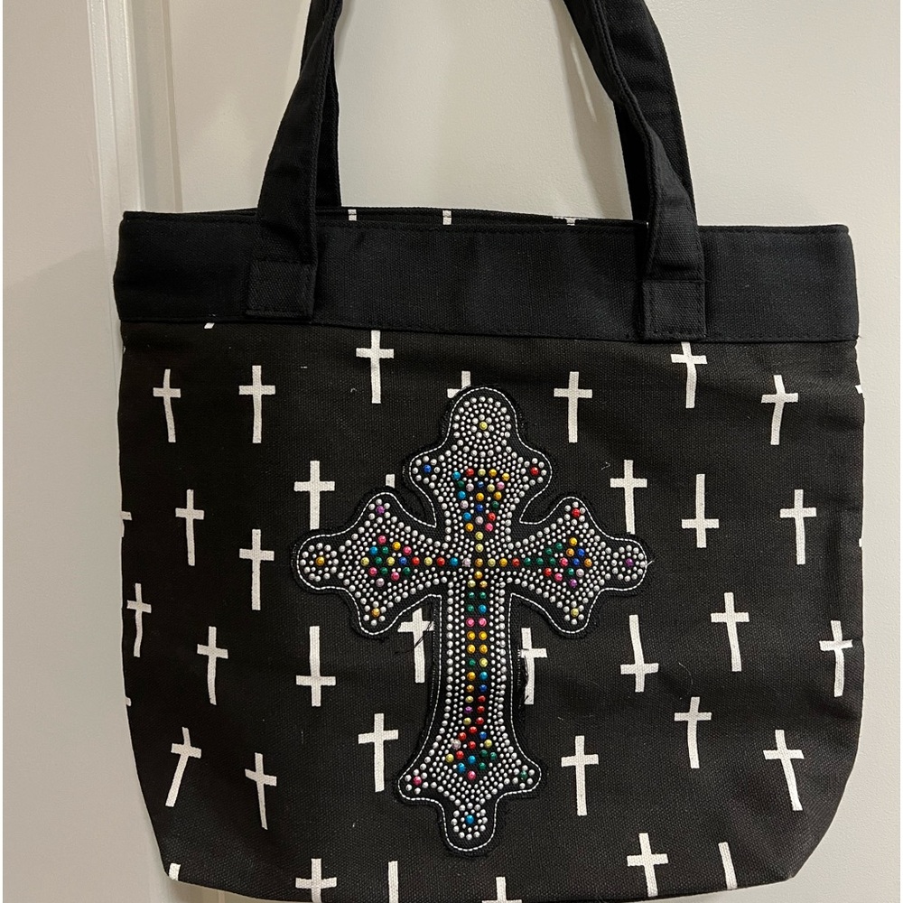 Christian Cross Bling Tote -  Regular Size